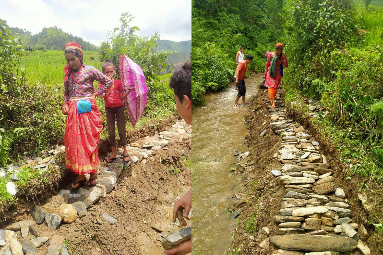 बैतडीको सुर्नया ३ मा स्वास्थ्यकर्मीको अगुवाईमा बाटो निर्माण 